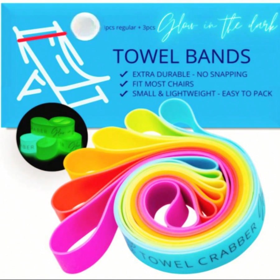 Silicone Band Replacement - Windproof Silicone Beach Towel Bands for