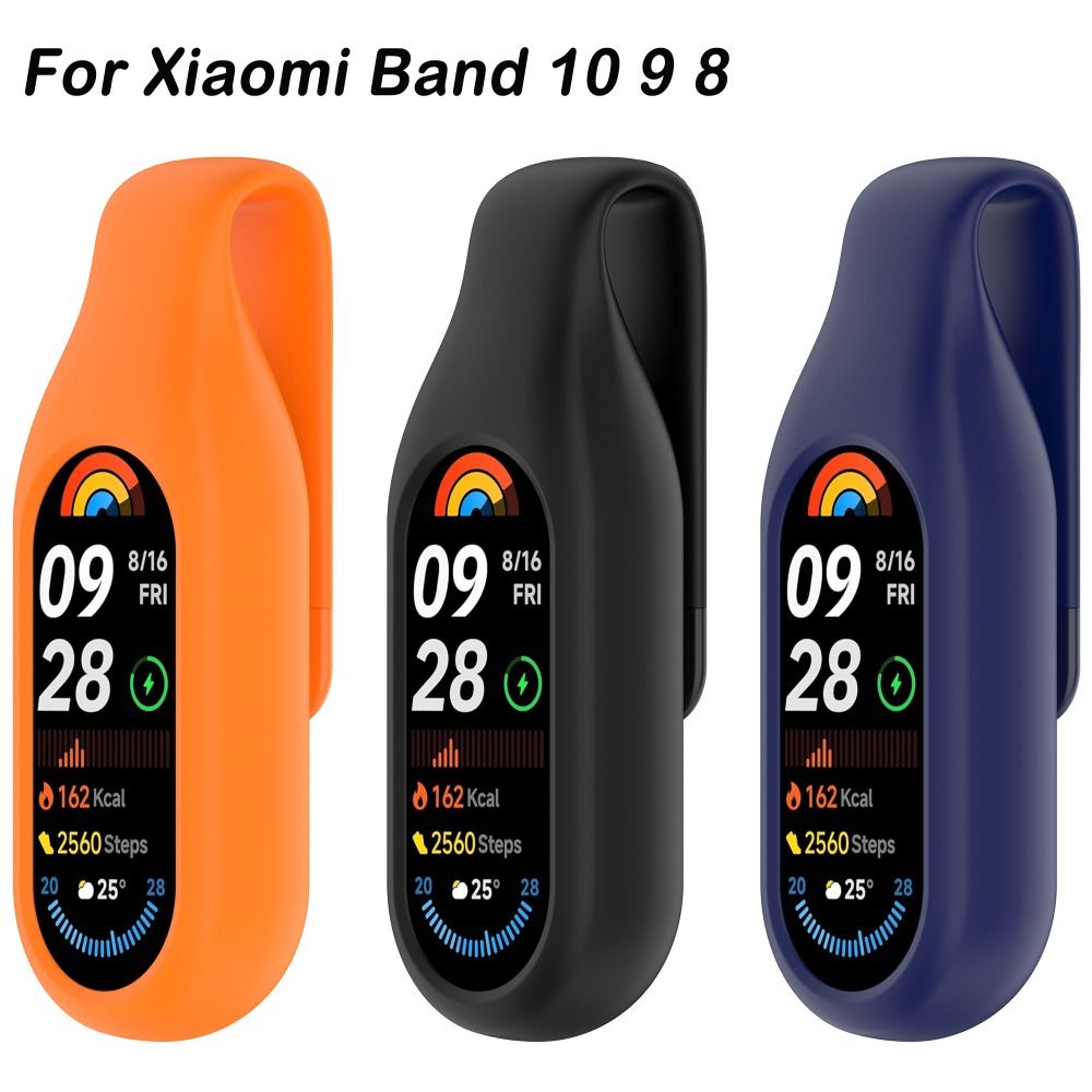 Silicone Band Replacement - Steel Clip Silicone Case Replacement Anti-lost