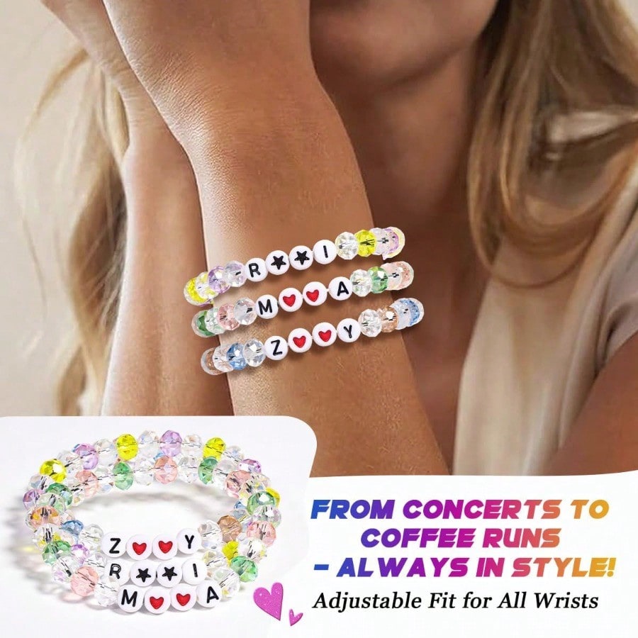 Ceramic Link Bracelet - 1Pack AICase Kpop Merch Beaded Bracelets