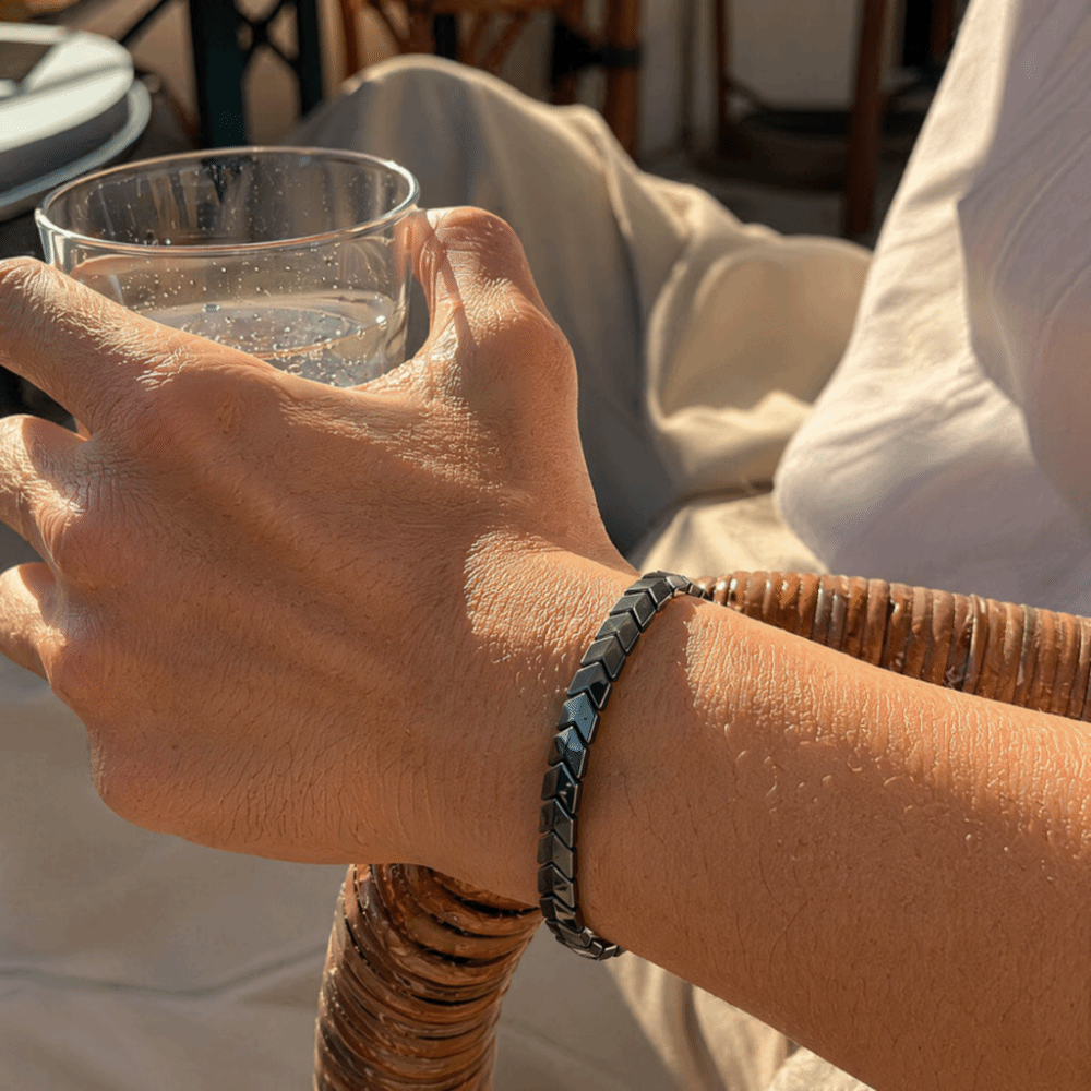 Elegant Black Gallstone Bracel – обзор и цена Ceramic Link Bracelet