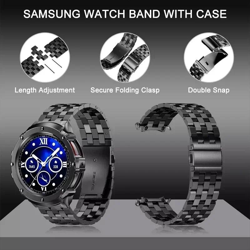 Stainless Steel Case+Band  for – обзор и цена Accessories For Galaxy Watch 5