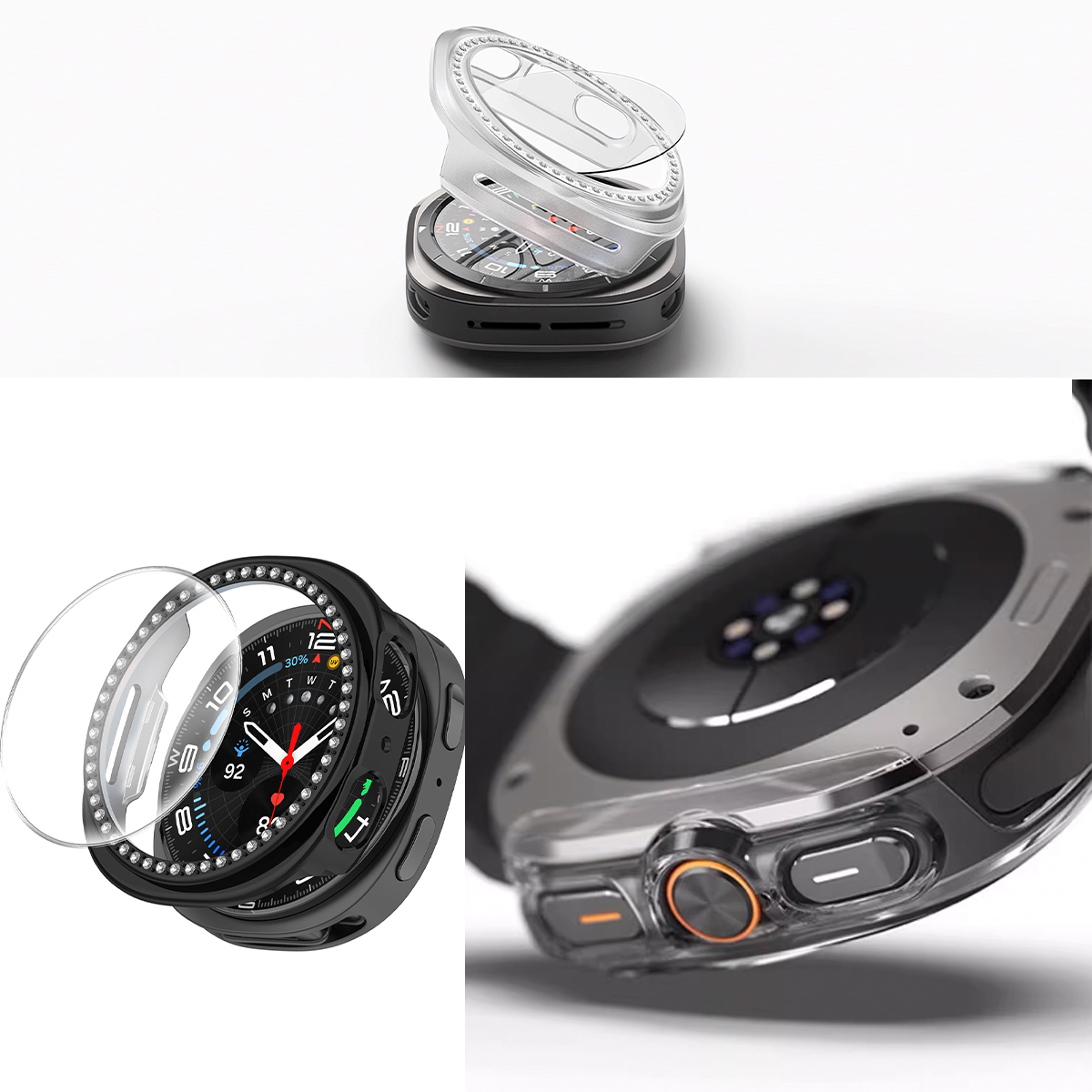 Case + Glass Full Coverage Bum – обзор и цена Samsung Smartwatch Accessories