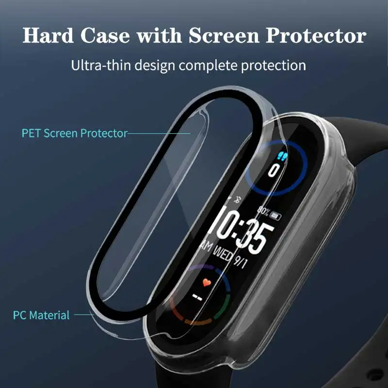 Tempered Glass+PC Case For Xia – обзор и цена Smartwatch Watch Accessories For Women