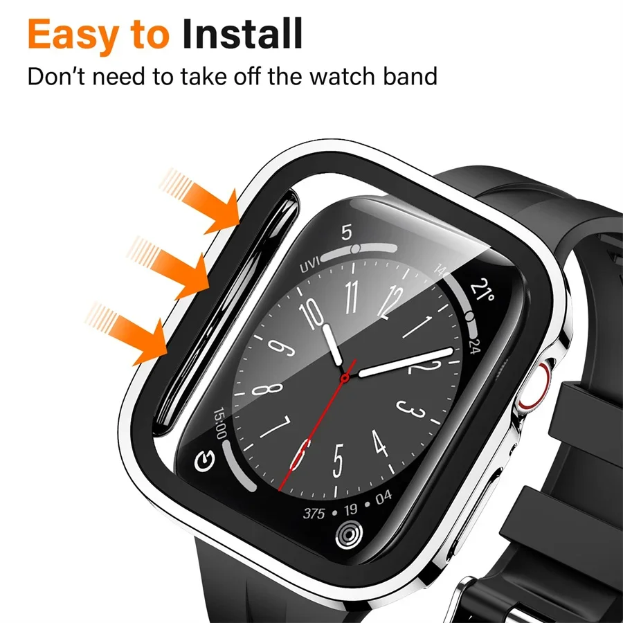 Glass+cover For Apple Watch ca – обзор и цена Smartwatch Watch Accessories For Women