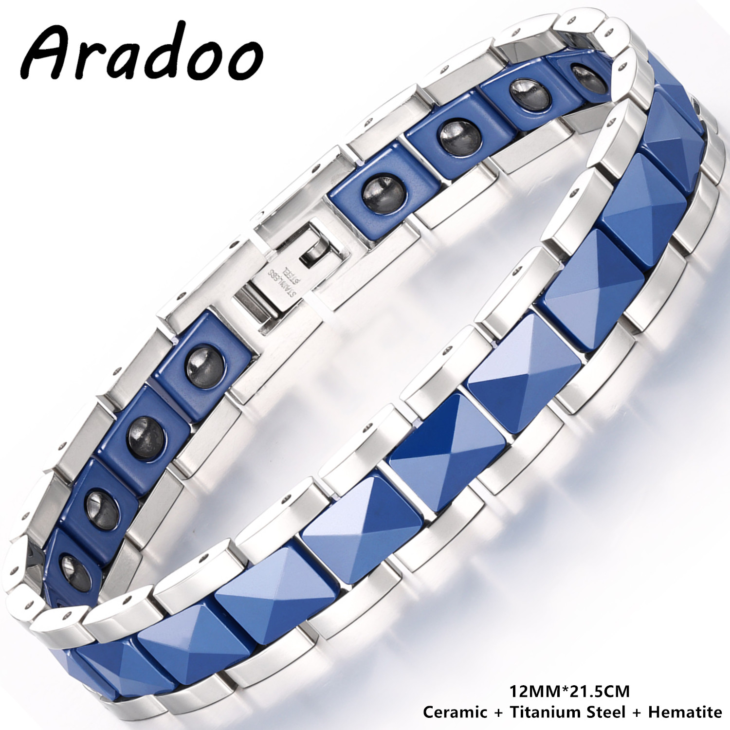 ARADOO Premium Ceramic Titaniu – обзор и цена Ceramic Link Bracelet
