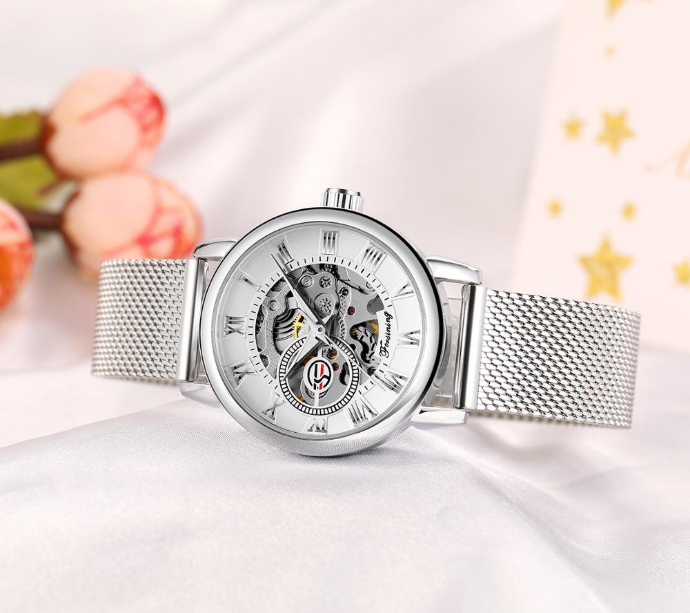 Reloj Mujer FORSINING Fashion  – обзор и цена Stainless Mesh Band