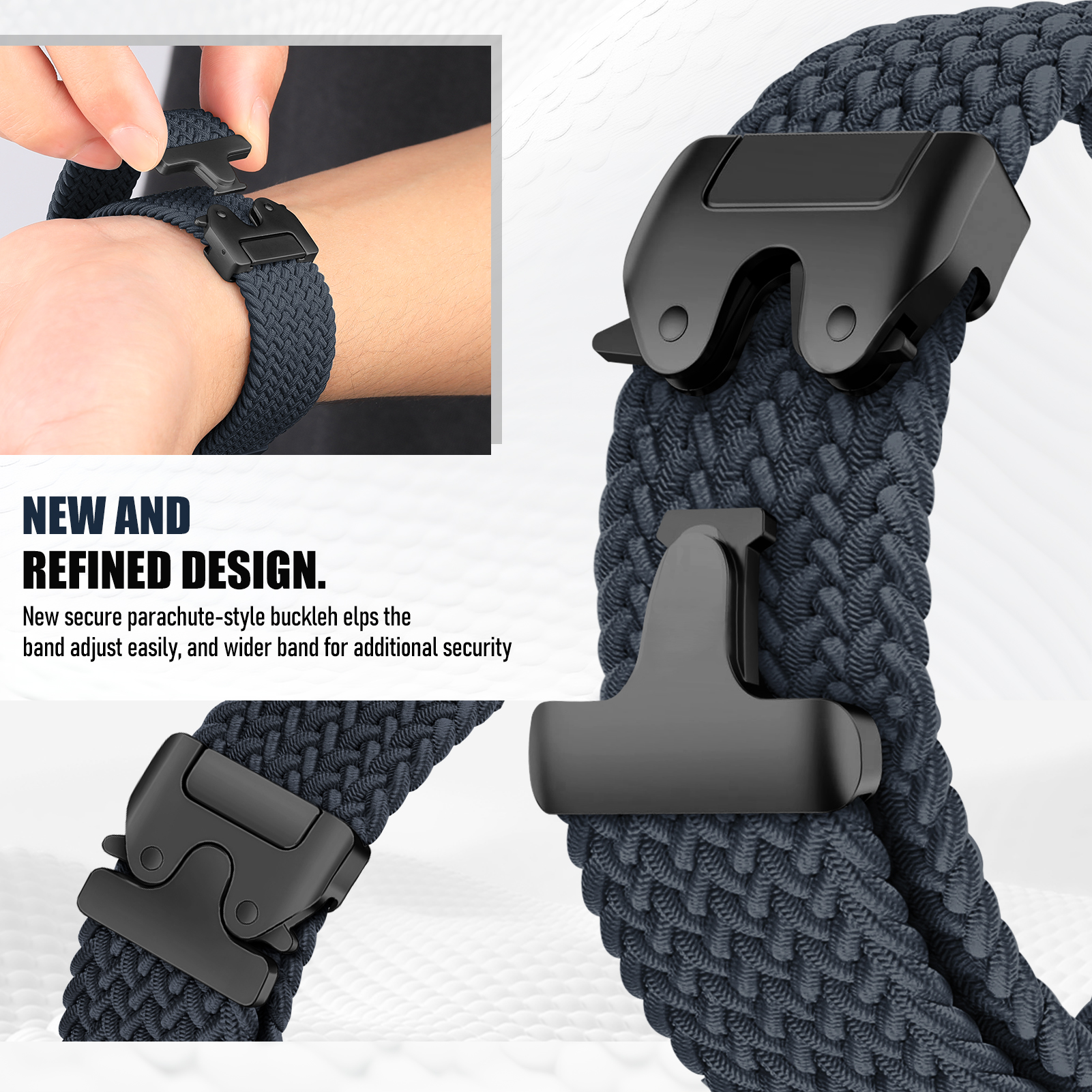18mm 22mm Parachute Band for H – обзор и цена Titan Smartwatch Accessories