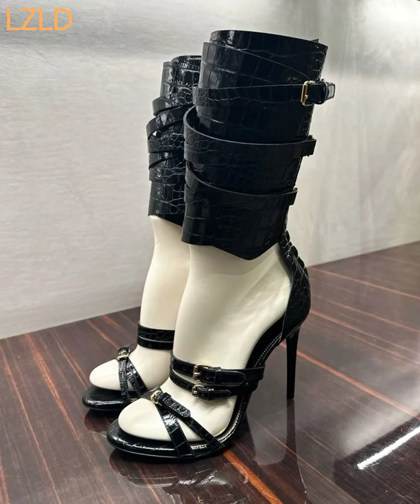 Black Sexy Catwalk Women Sanda – обзор и цена Leather Classic Strap
