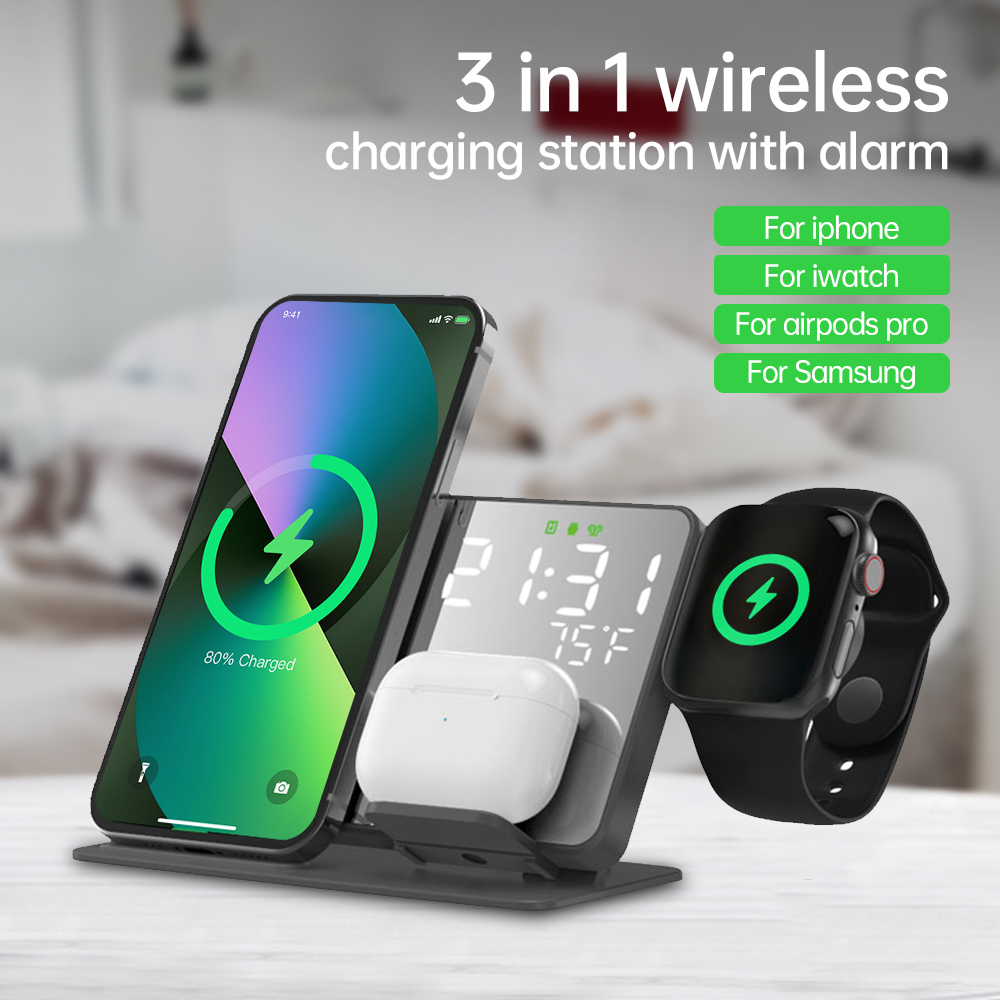 3 in 1 Wireless Charger For iP – обзор и цена Smartwatch Touch
