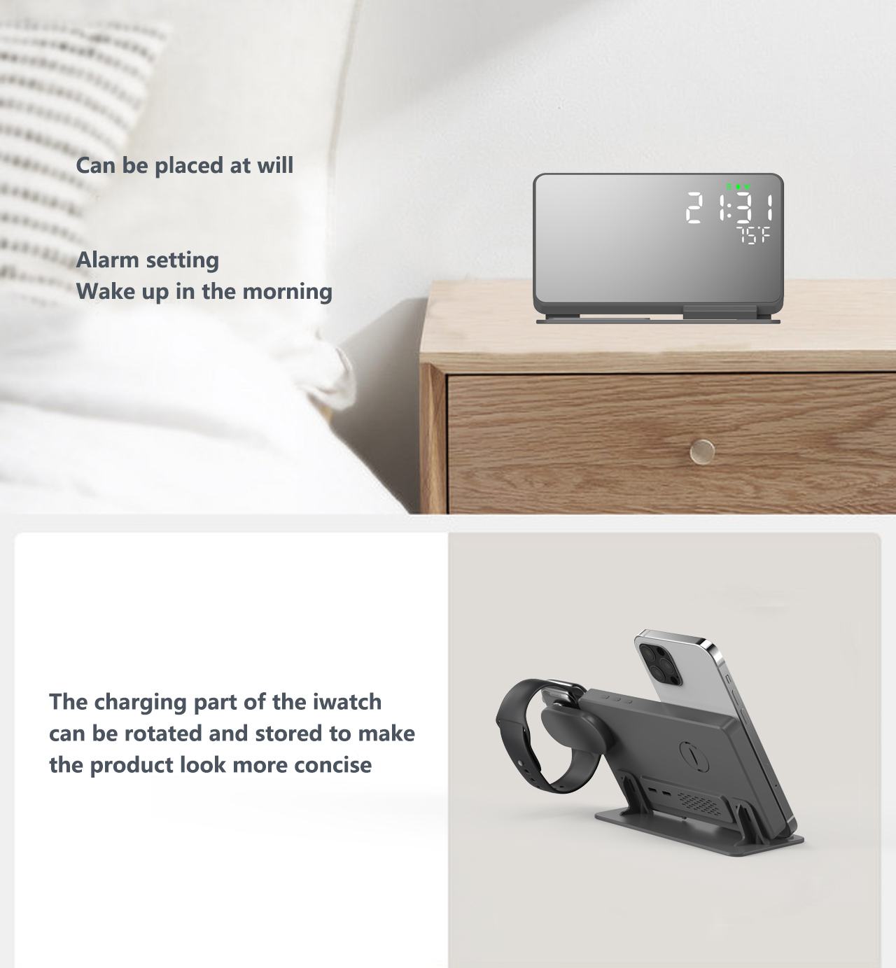 3 in 1 Wireless Charger For iP – обзор и цена Smartwatch Touch