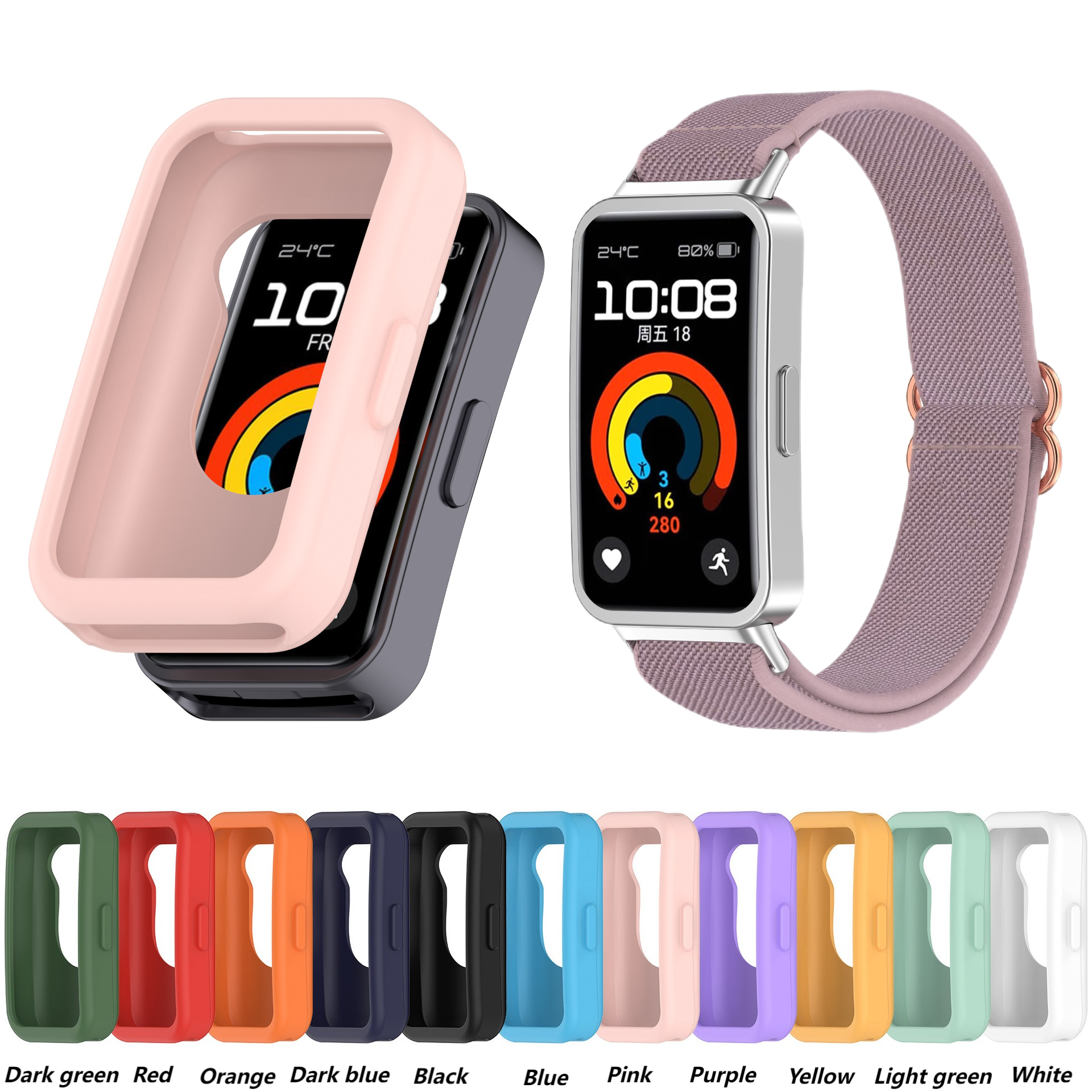 Silicone case For Huawei band  – обзор и цена Sport Loop Strap