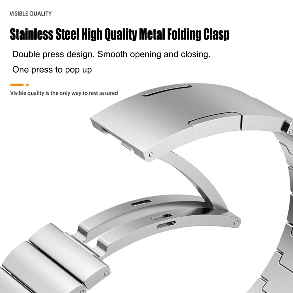 Official Metal Steel Strap For – обзор и цена Titan Smartwatch Accessories