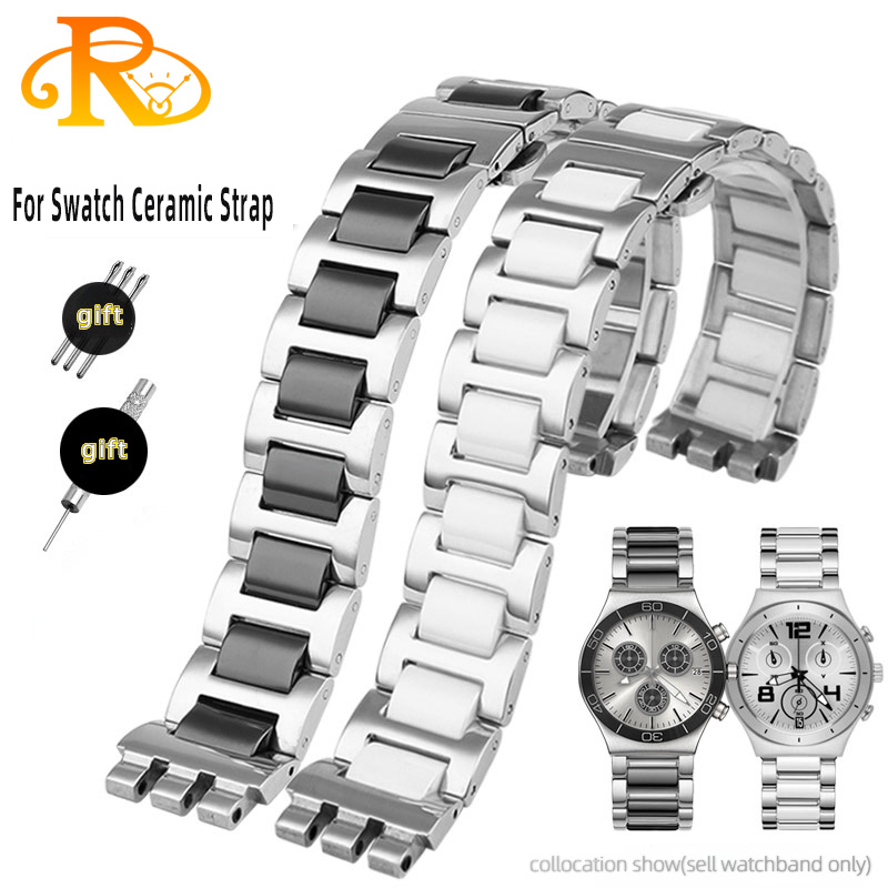 For Swatch Ceramic+ Stainless  – обзор и цена Ceramic Link Bracelet