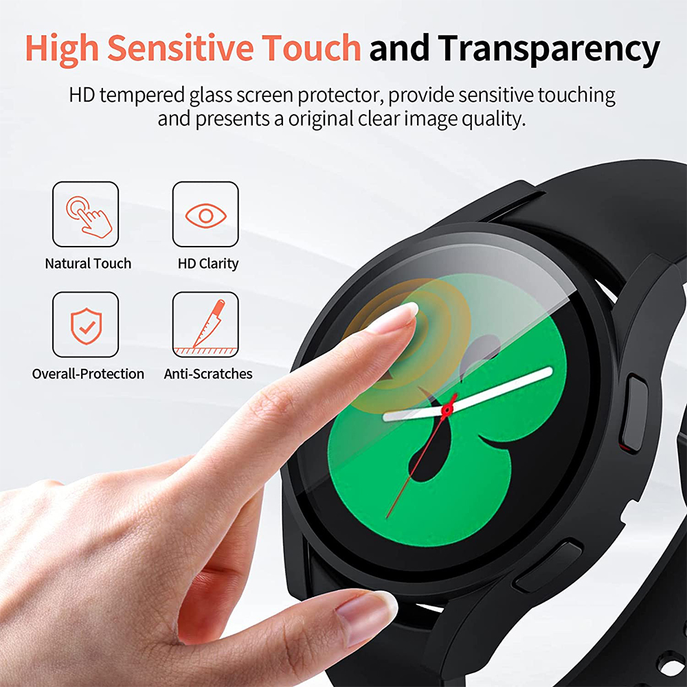 Tempered Glass+ PC Cover for S – обзор и цена Accessories For Galaxy Watch 5
