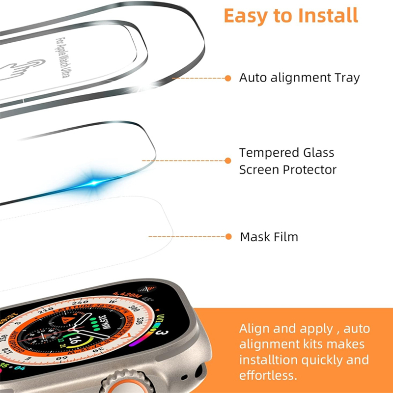 Tempered Glass For Apple Watch – обзор и цена Watch Case Bumper