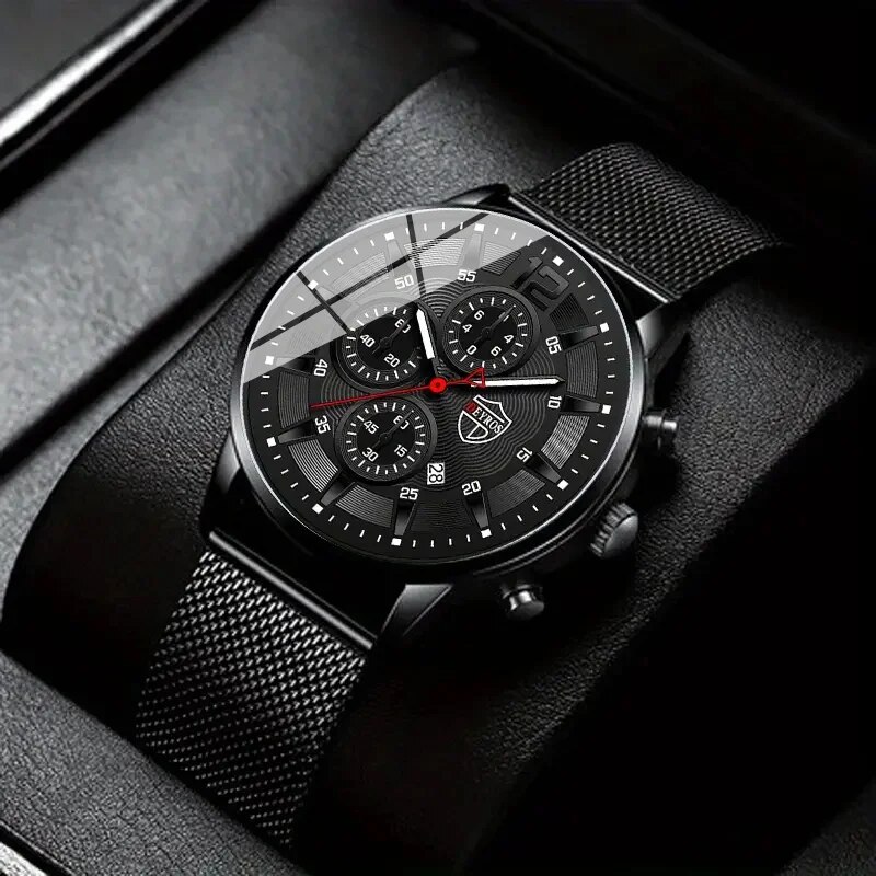 DEYROS Mens Fashion Minimalist – обзор и цена Stainless Mesh Band