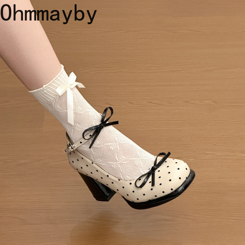 Platform Thick Heel Women Mary – обзор и цена Leather Classic Strap