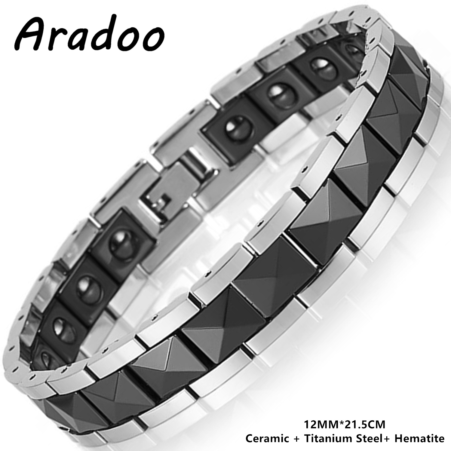 ARADOO Minimalist Pyramid Desi – обзор и цена Ceramic Link Bracelet