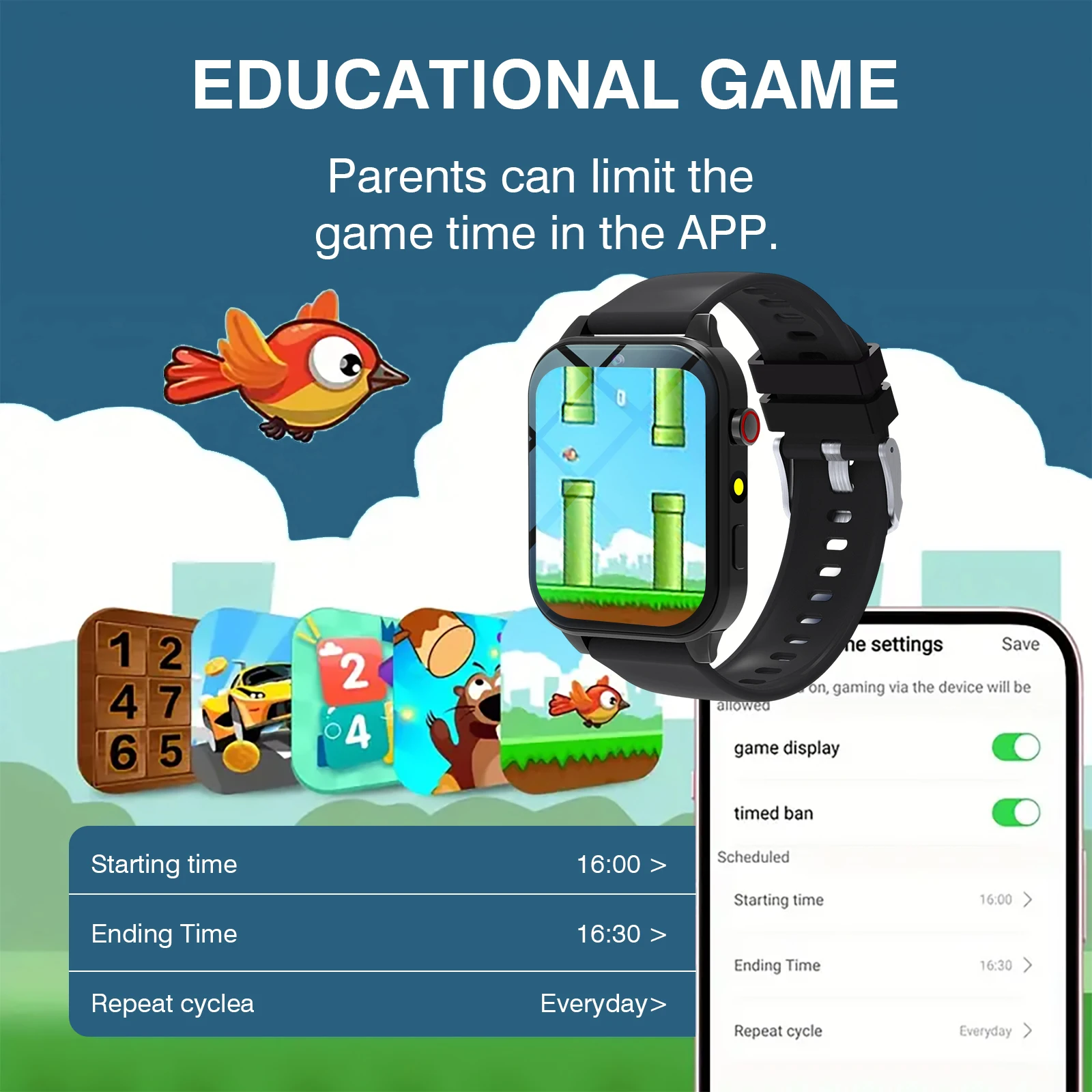Kids′s Smart Watch 18 Games Ca – обзор и цена Smartwatch Touch