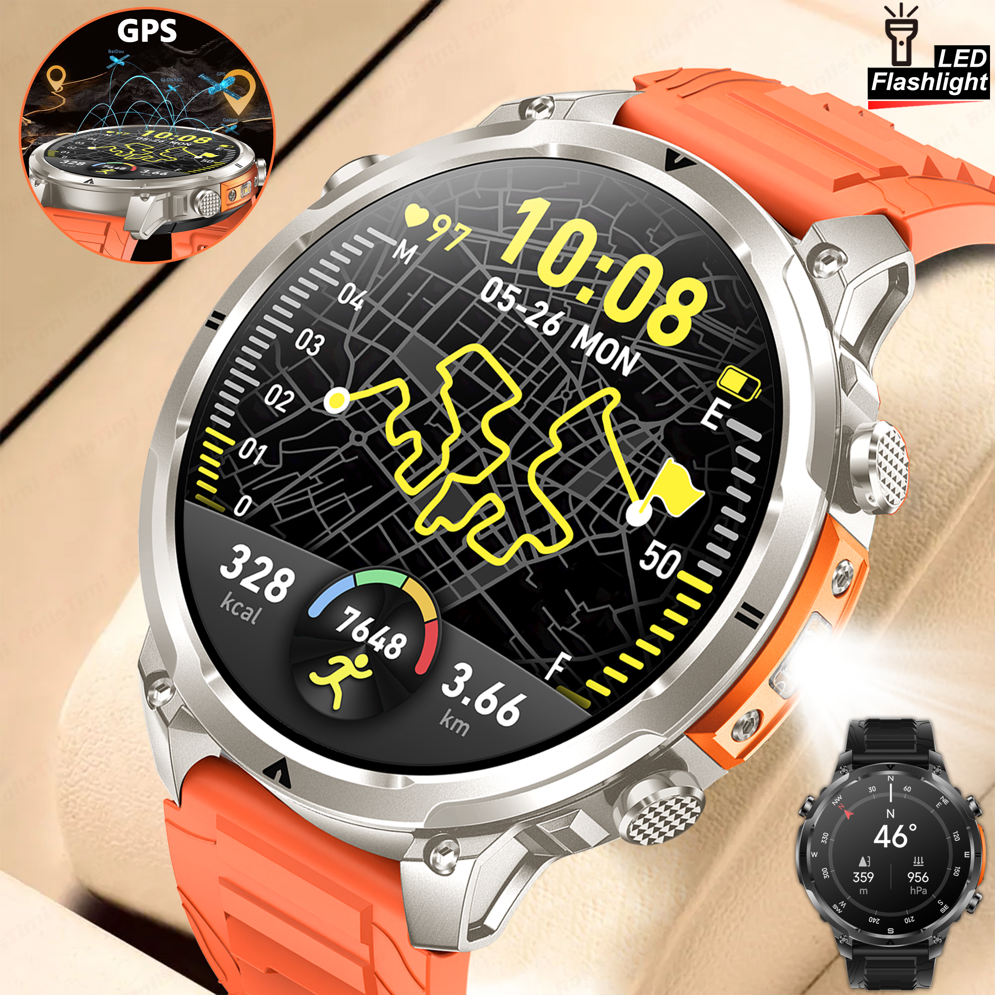 Outdoor GPS Sports Smart Watch – обзор и цена Smartwatch Touch