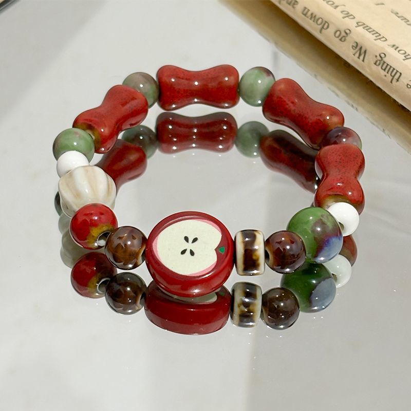 Retro Imitation Apple Ceramic  – обзор и цена Ceramic Link Bracelet