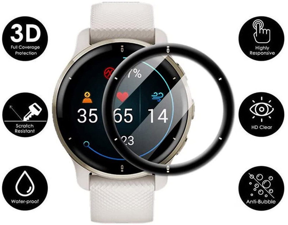 3D Curved Edge Protective Film – обзор и цена Garmin Smartwatch Accessories