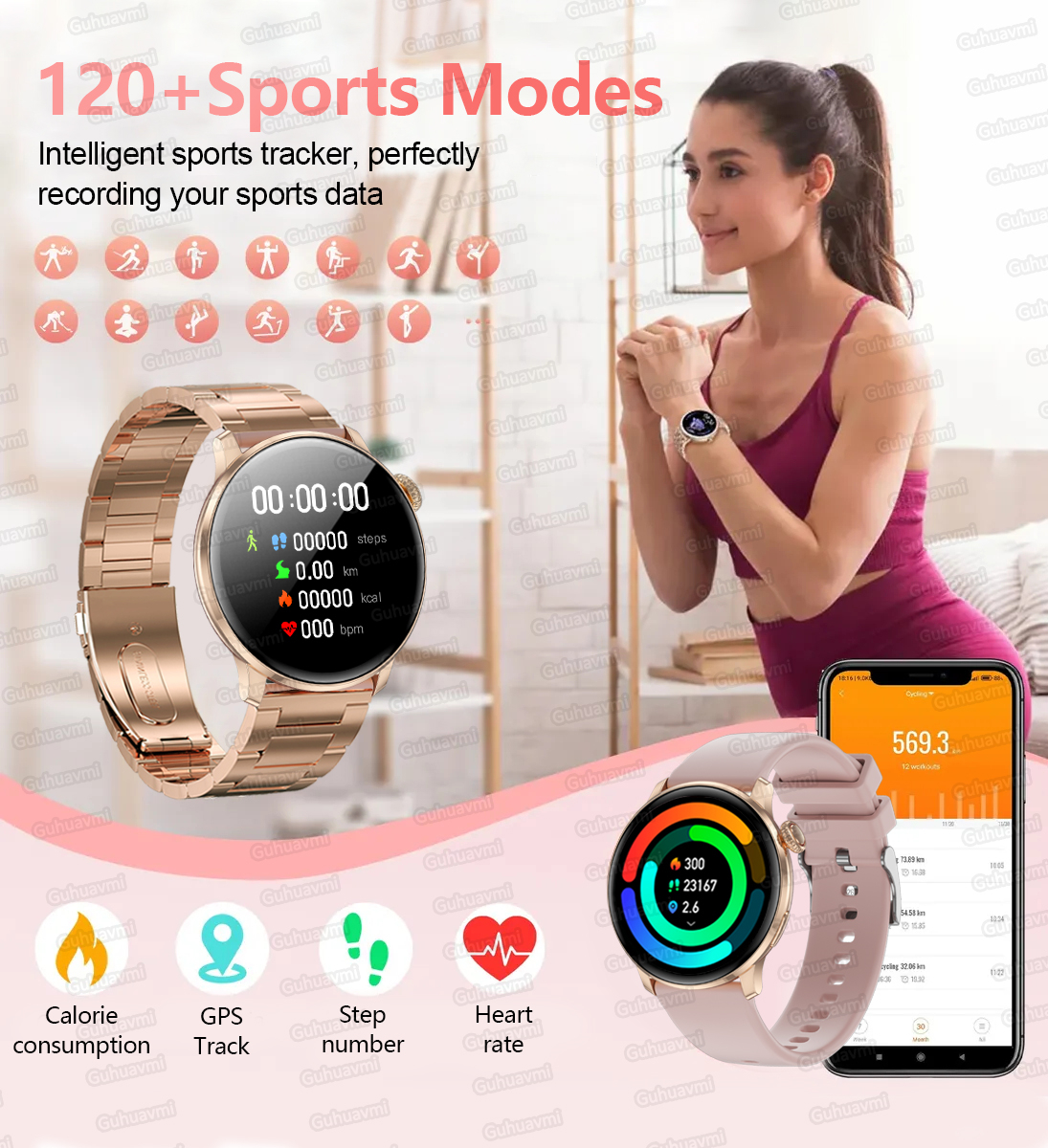 New Ultra-thin 8.9mm Lady Smar – обзор и цена Smartwatch Custom