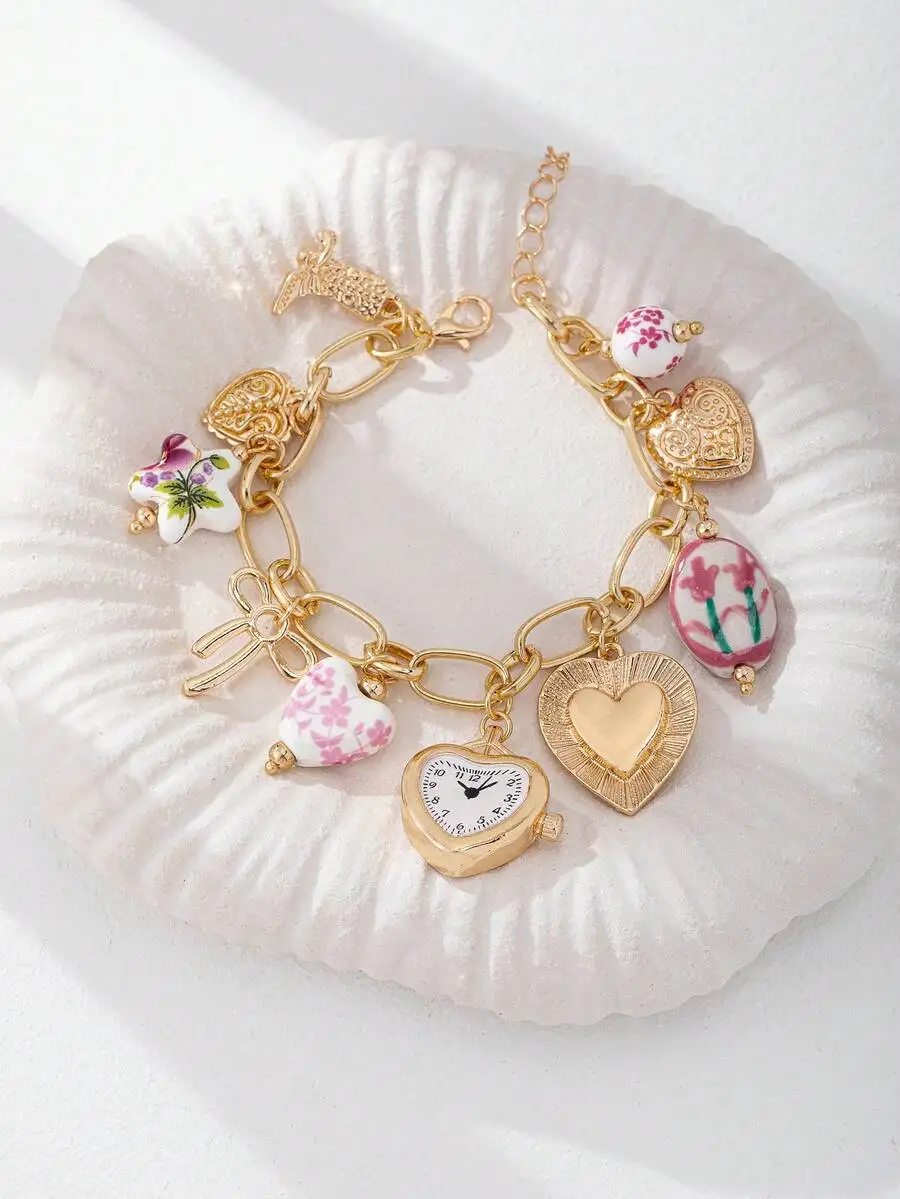 Handmade Floral Porcelain Char – обзор и цена Ceramic Link Bracelet