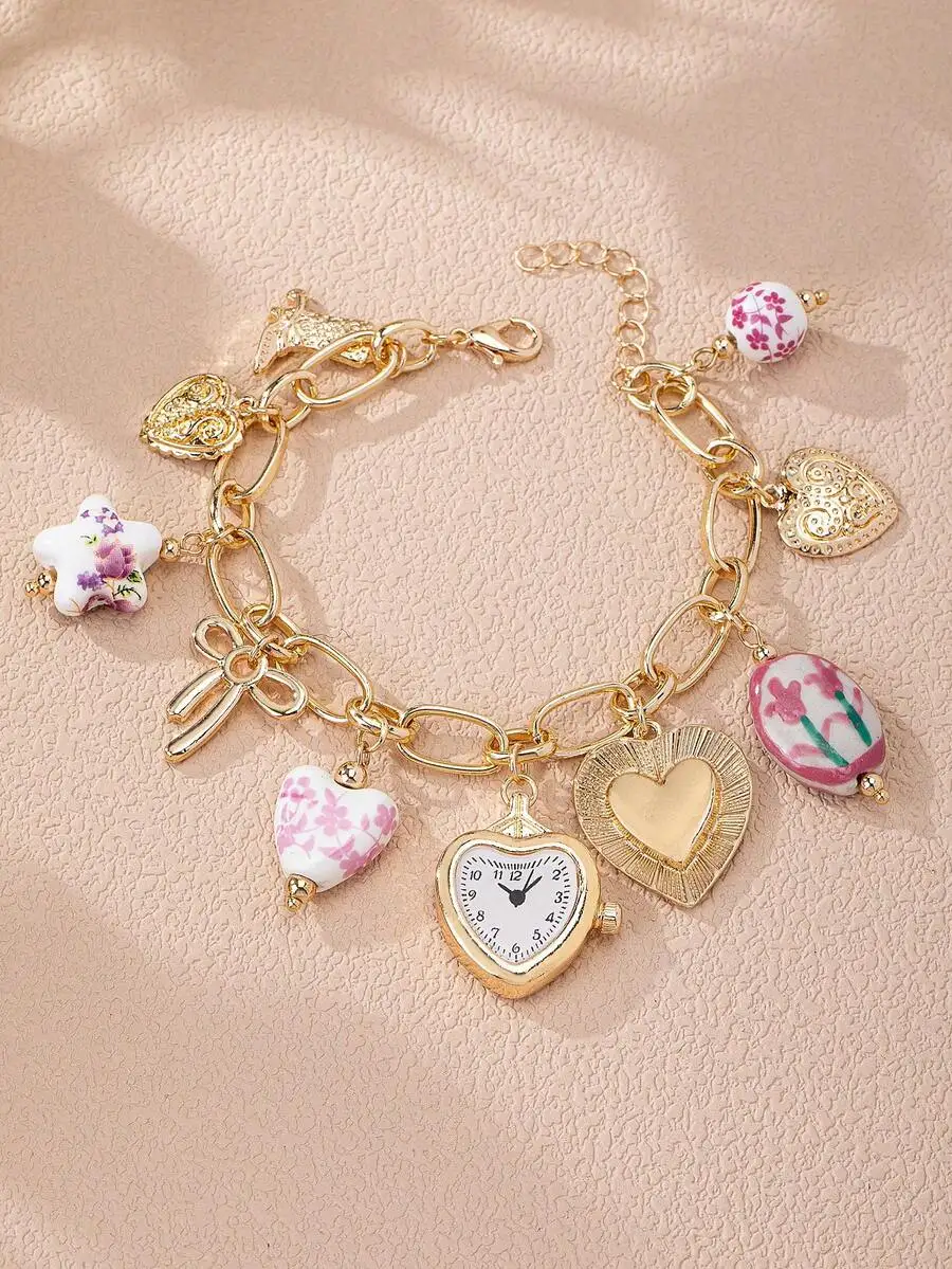 Handmade Floral Porcelain Char – обзор и цена Ceramic Link Bracelet