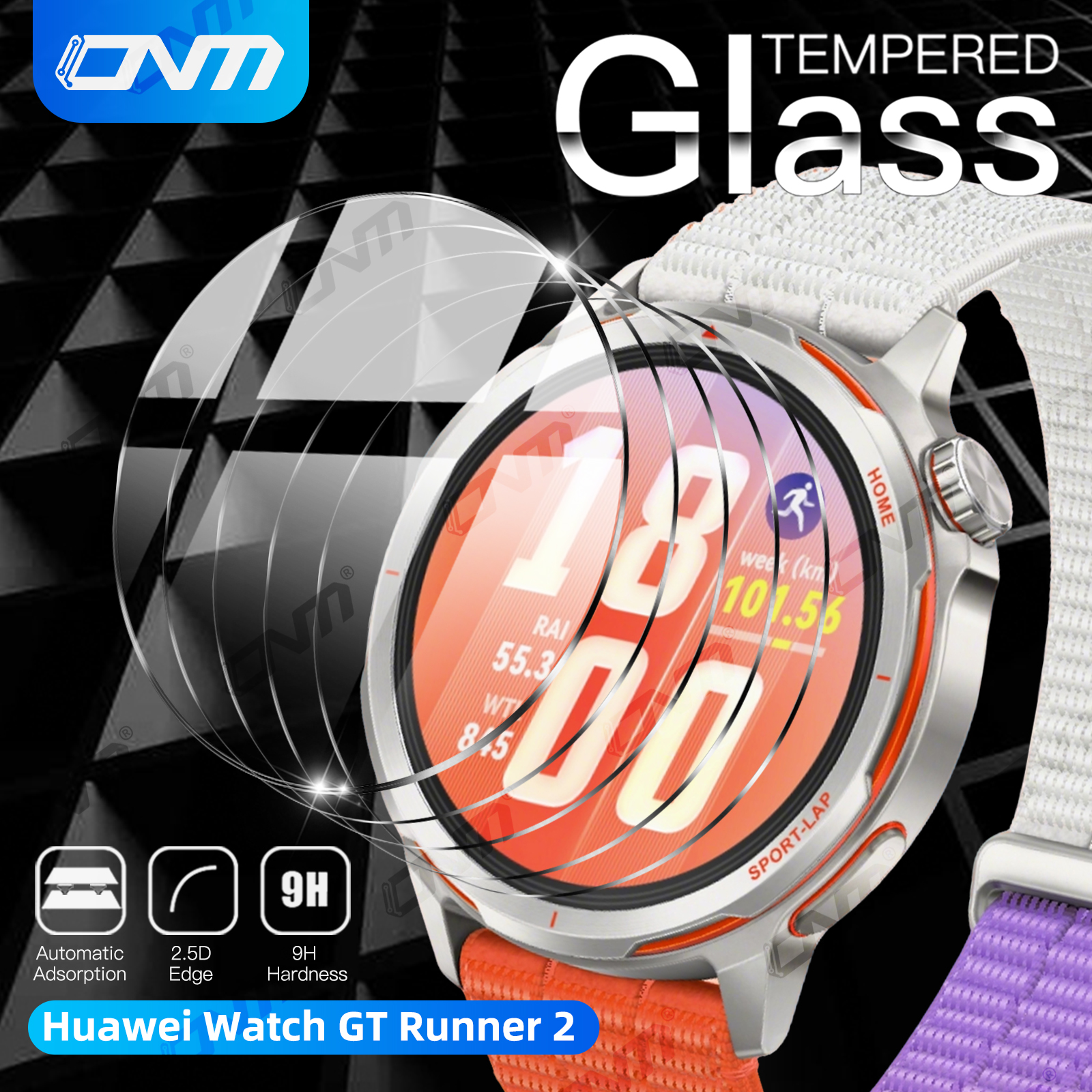 9H Tempered Glass For Huawei W – обзор и цена Titan Smartwatch Accessories