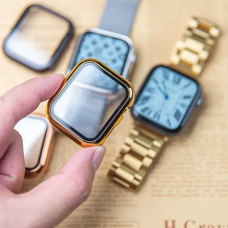 Glass+case For Apple Watch ban – обзор и цена Smartwatch Watch Accessories For Women