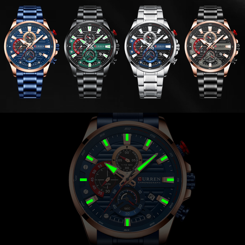 CURREN New Blue Multi Function – обзор и цена Smartwatch Guess