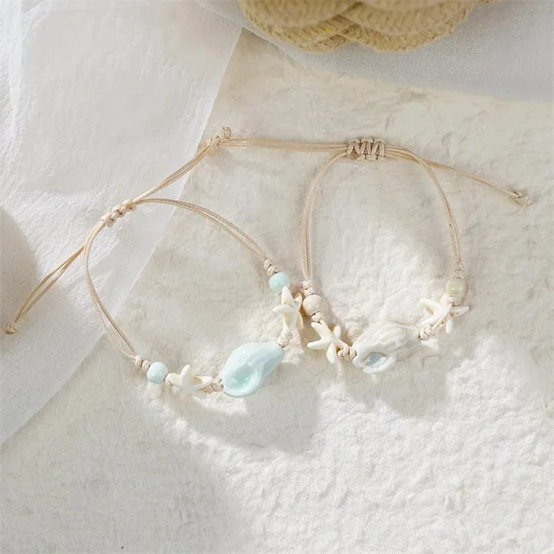 Bohemian Conch Starfish Shells – обзор и цена Ceramic Link Bracelet