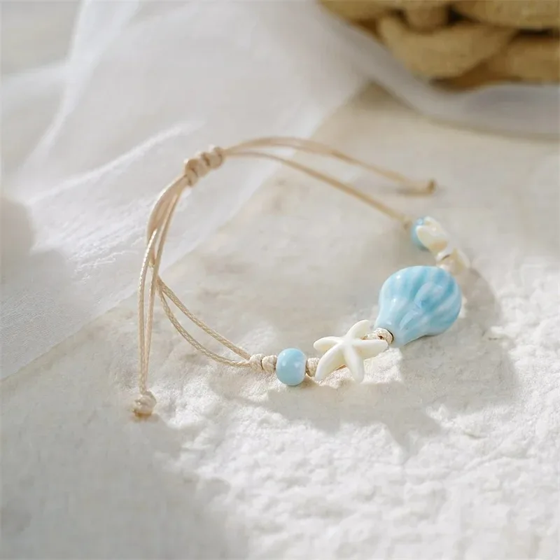 Bohemian Conch Starfish Shells – обзор и цена Ceramic Link Bracelet