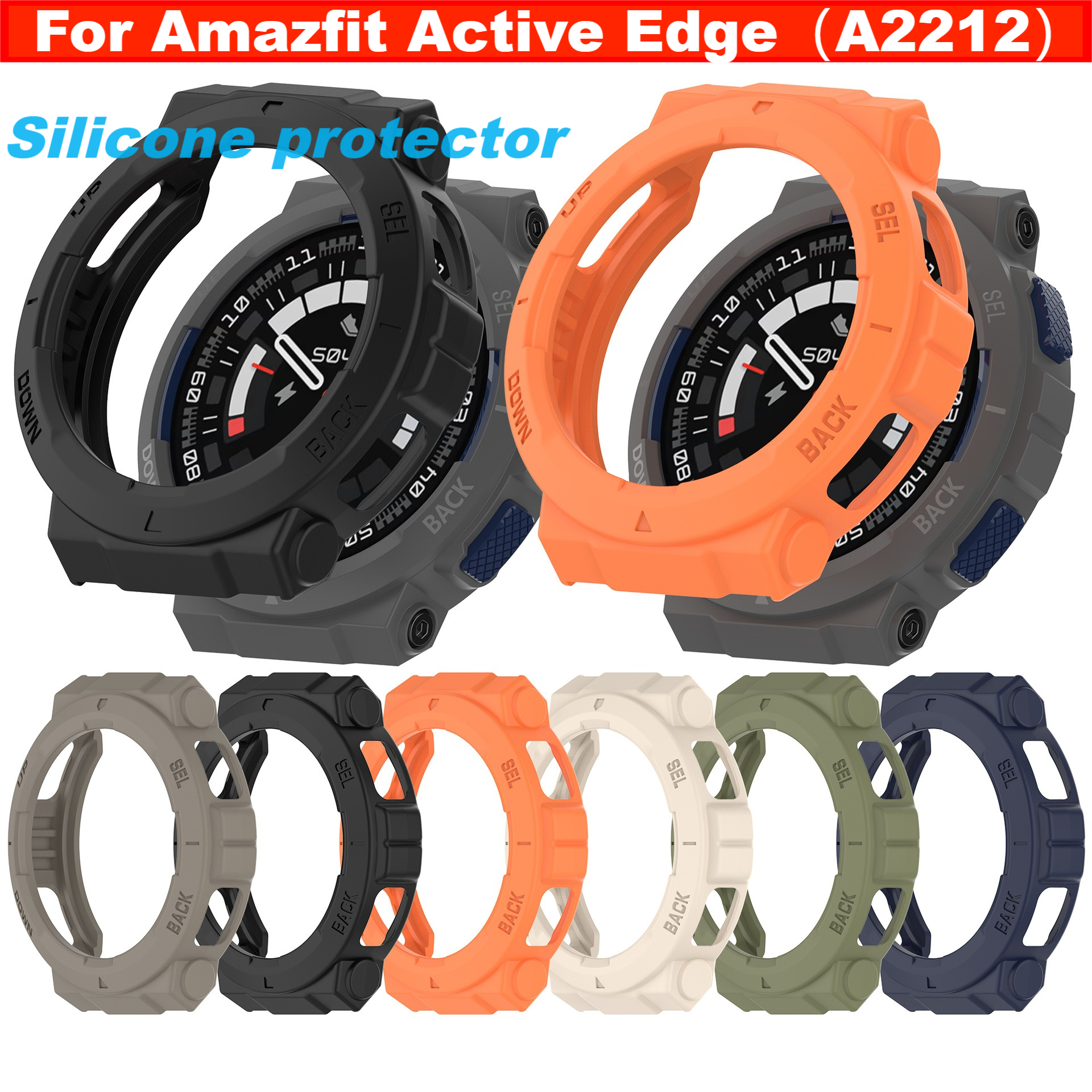 Silicone case For Amazfit Acti – обзор и цена Amazfit Smartwatch Accessories