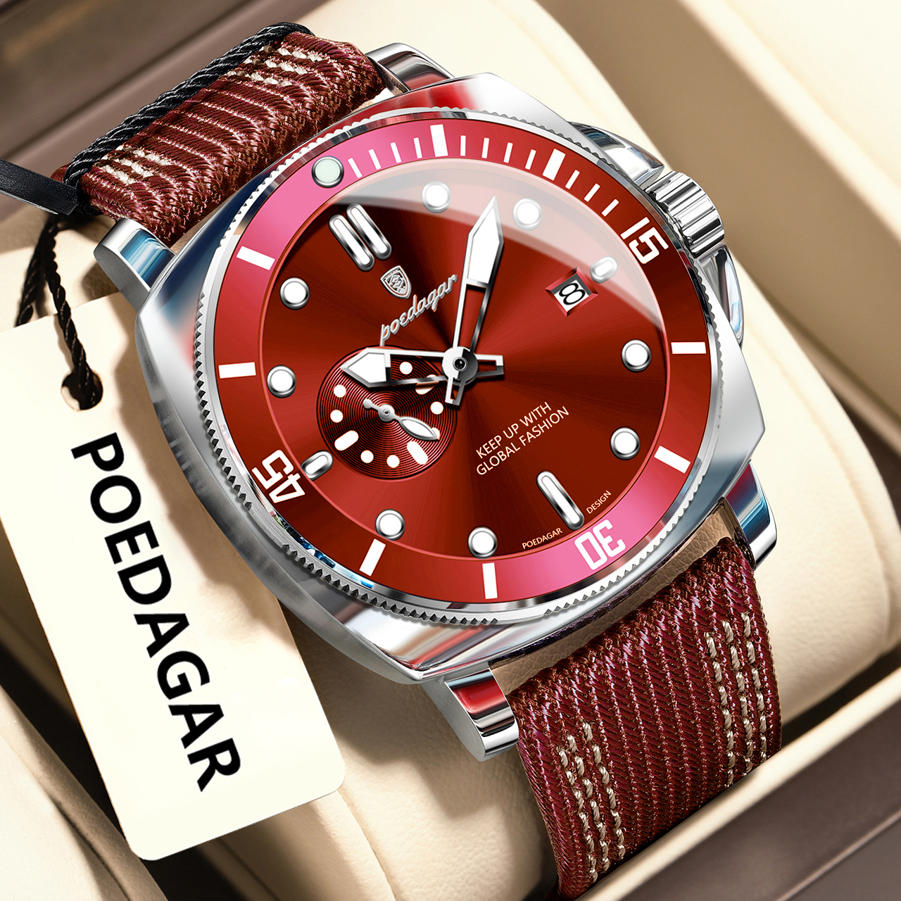 POEDAGAR Luxury Fashion Man Wa – обзор и цена Smartwatch Guess