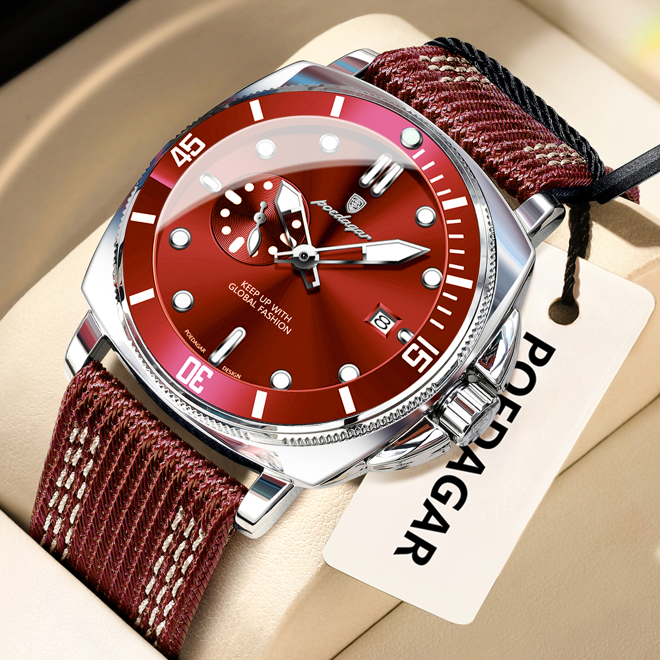 POEDAGAR Luxury Fashion Man Wa – обзор и цена Smartwatch Guess